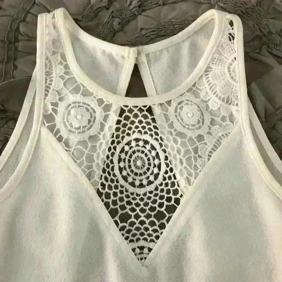 MINKPINK White Romper with Lace Detail - Picture 3 of 10